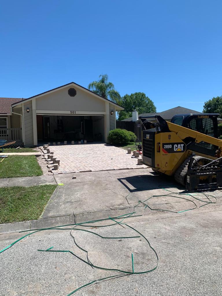 Paver walkway project in Orlando