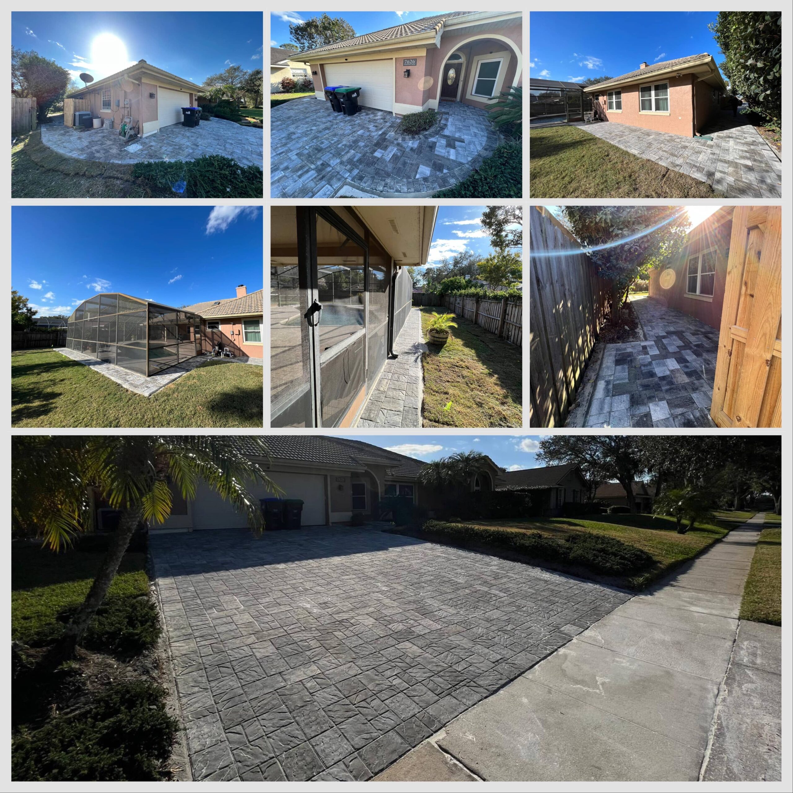 Paver patio project in Orlando