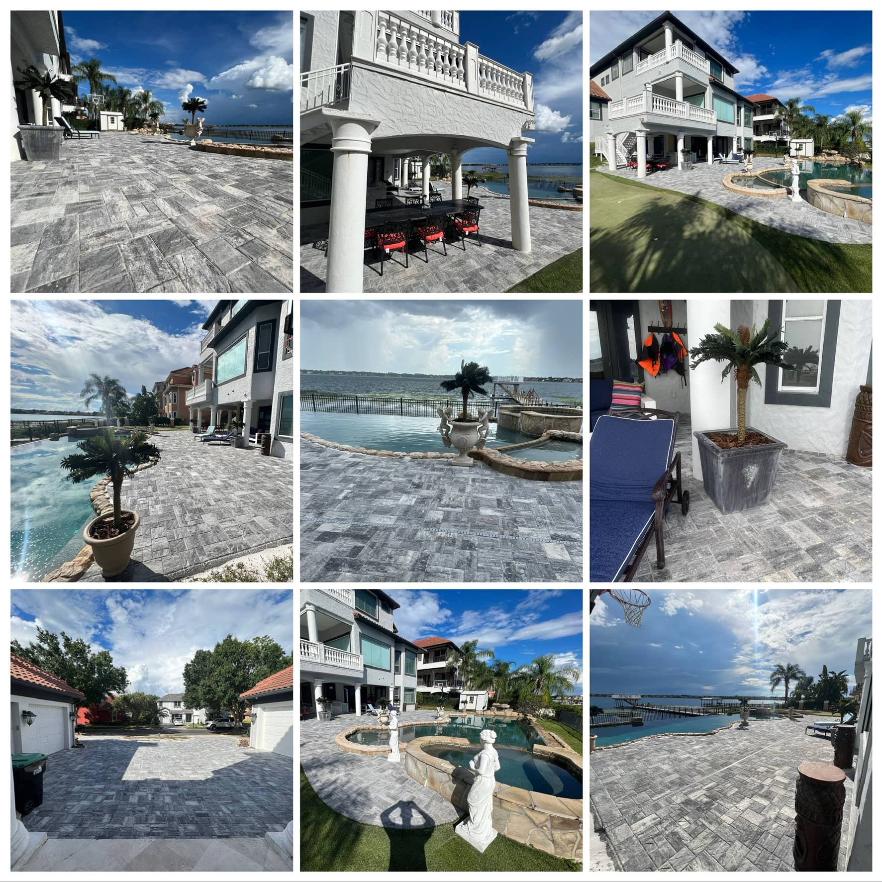 Completed paver project