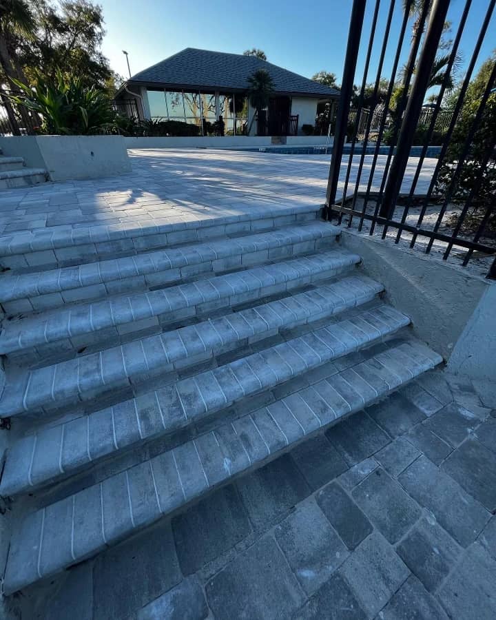 Completed paver project